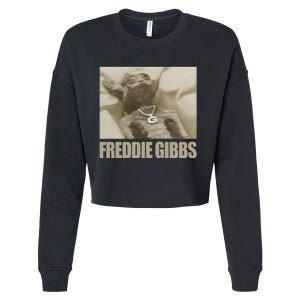 Freddiegibbs Freddie Gibbs Space Rabbit Cropped Pullover Crew