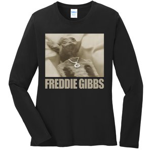 Freddiegibbs Freddie Gibbs Space Rabbit Ladies Long Sleeve Shirt