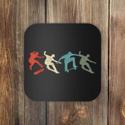 Funny Funny Gift Skateboard Skateboarding Retro Gift For Skateboarders Gift Coaster