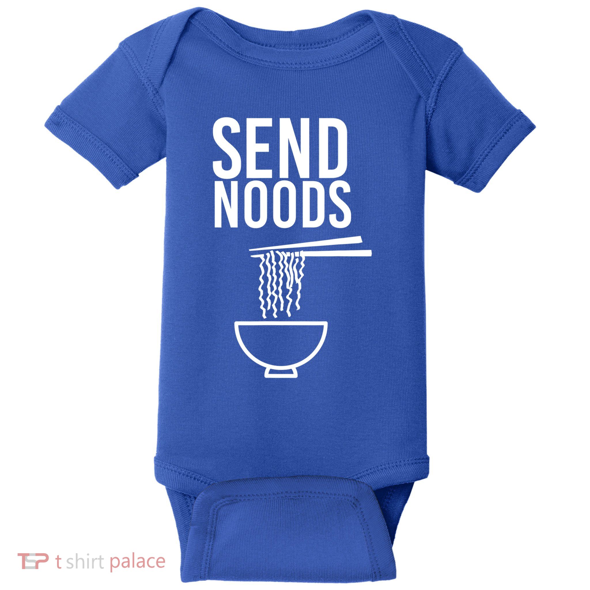 Funny Food Gift Send Noods Foodie Lover Tee Baby Bodysuit