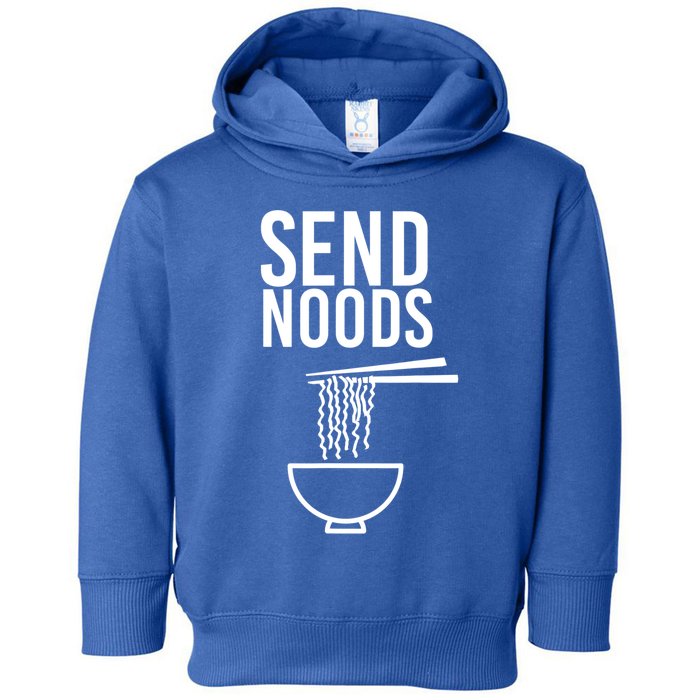 Funny Food Gift Send Noods Foodie Lover Tee Toddler Hoodie