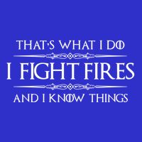 Firefighter Funny Gift I Fight Fires And I Know Things Funny Gift Toddler T-Shirt
