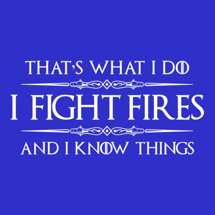 Firefighter Funny Gift I Fight Fires And I Know Things Funny Gift Toddler T-Shirt