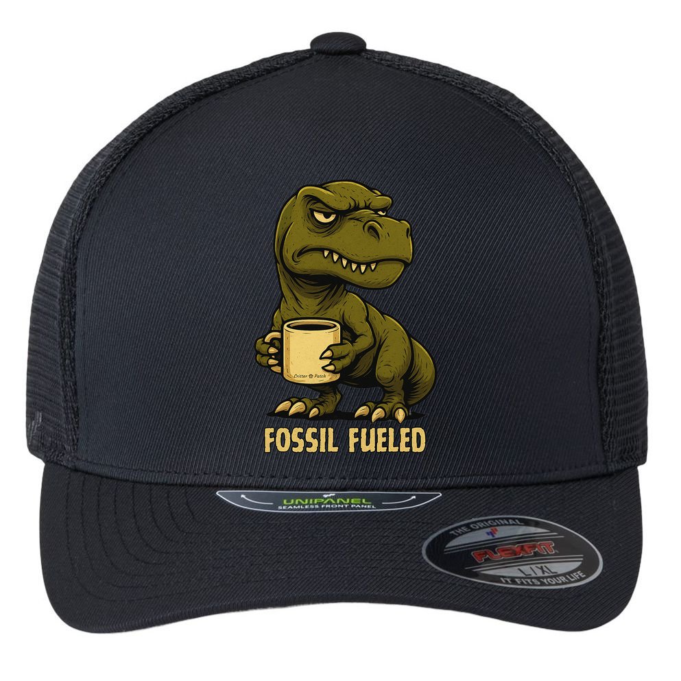 Fossil Fueled Grumpy Flexfit Unipanel Trucker Cap