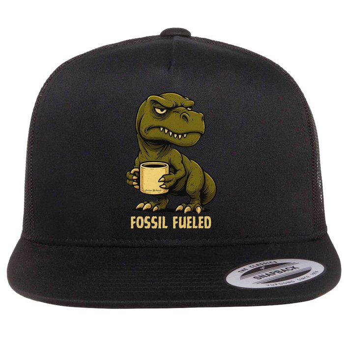 Fossil Fueled Grumpy Flat Bill Trucker Hat
