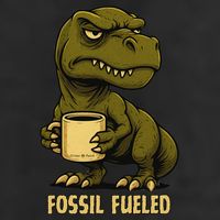 Fossil Fueled Grumpy Golf Towel