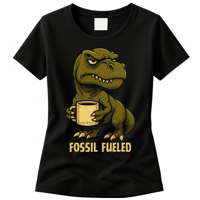 Fossil Fueled Grumpy Womens T-Shirt