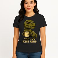 Fossil Fueled Grumpy Womens T-Shirt