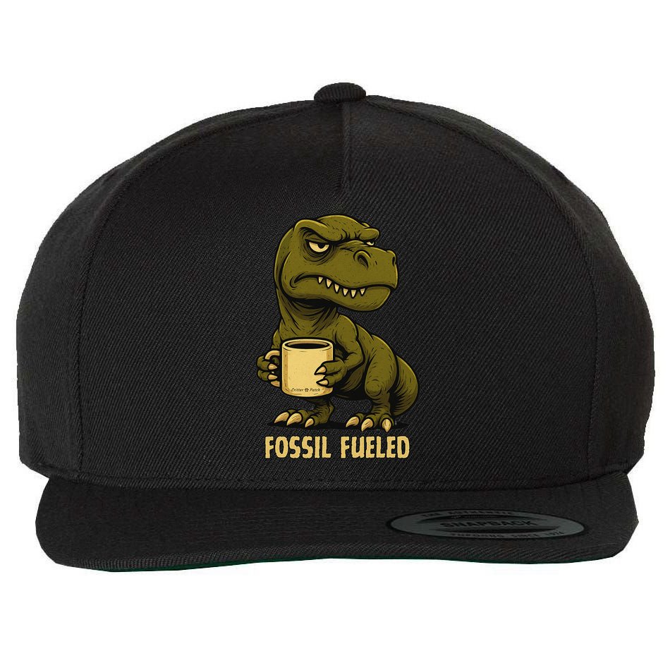Fossil Fueled Grumpy Wool Snapback Cap