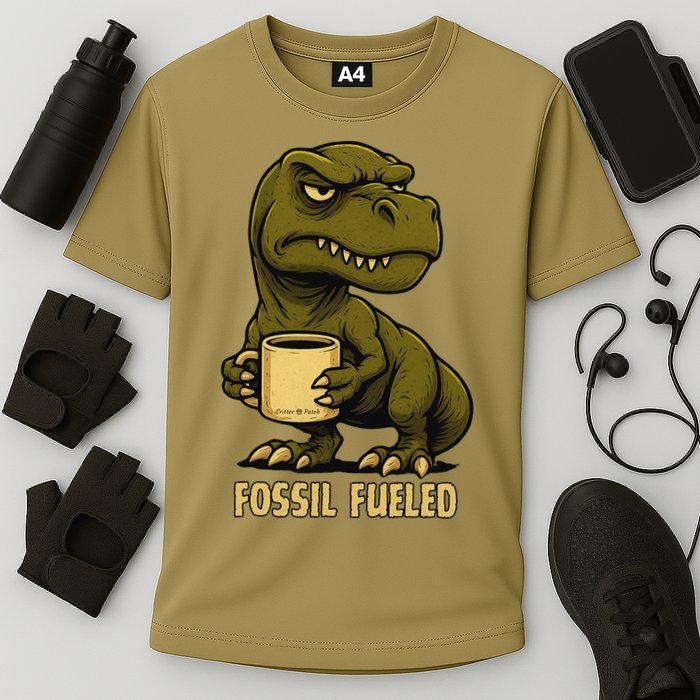 Fossil Fueled Grumpy Cooling Performance Crew T-Shirt