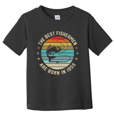 Fishing Fisherman Gift For 61 Year Old 61st Birthday 1959 Toddler T-Shirt