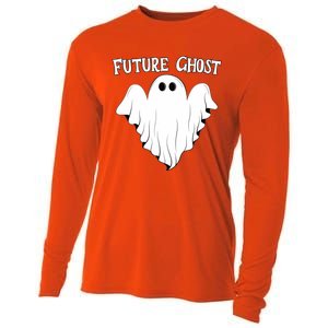 Funny Future Ghost Paranormal Halloween Cooling Performance Long Sleeve Crew