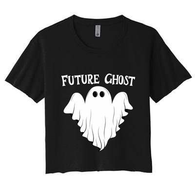 Funny Future Ghost Paranormal Halloween Crop Top