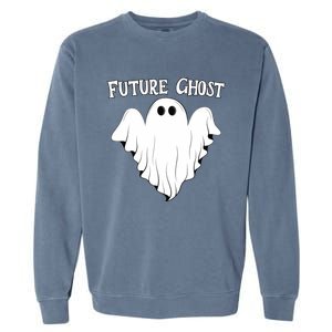 Funny Future Ghost Paranormal Halloween Garment-Dyed Sweatshirt