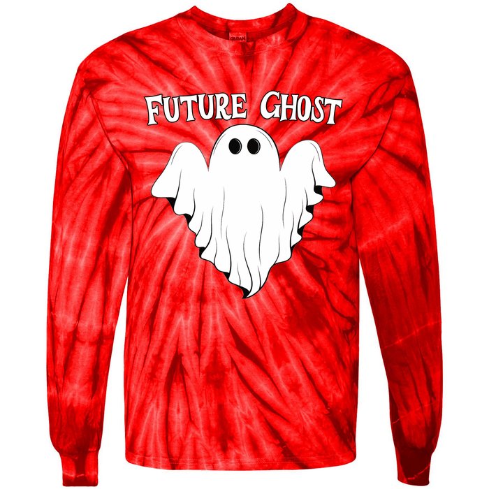 Funny Future Ghost Paranormal Halloween Tie-Dye Long Sleeve Shirt