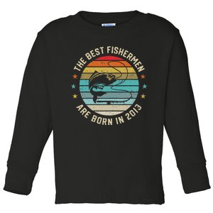 Fishing Fisherman Gift For 7 Year Old 7 Birthday 2013 Toddler Long Sleeve Shirt