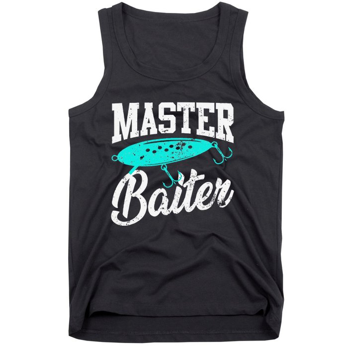 Funny Fishermen Gifts Adult Humor Fishings Master Baiter Tank Top