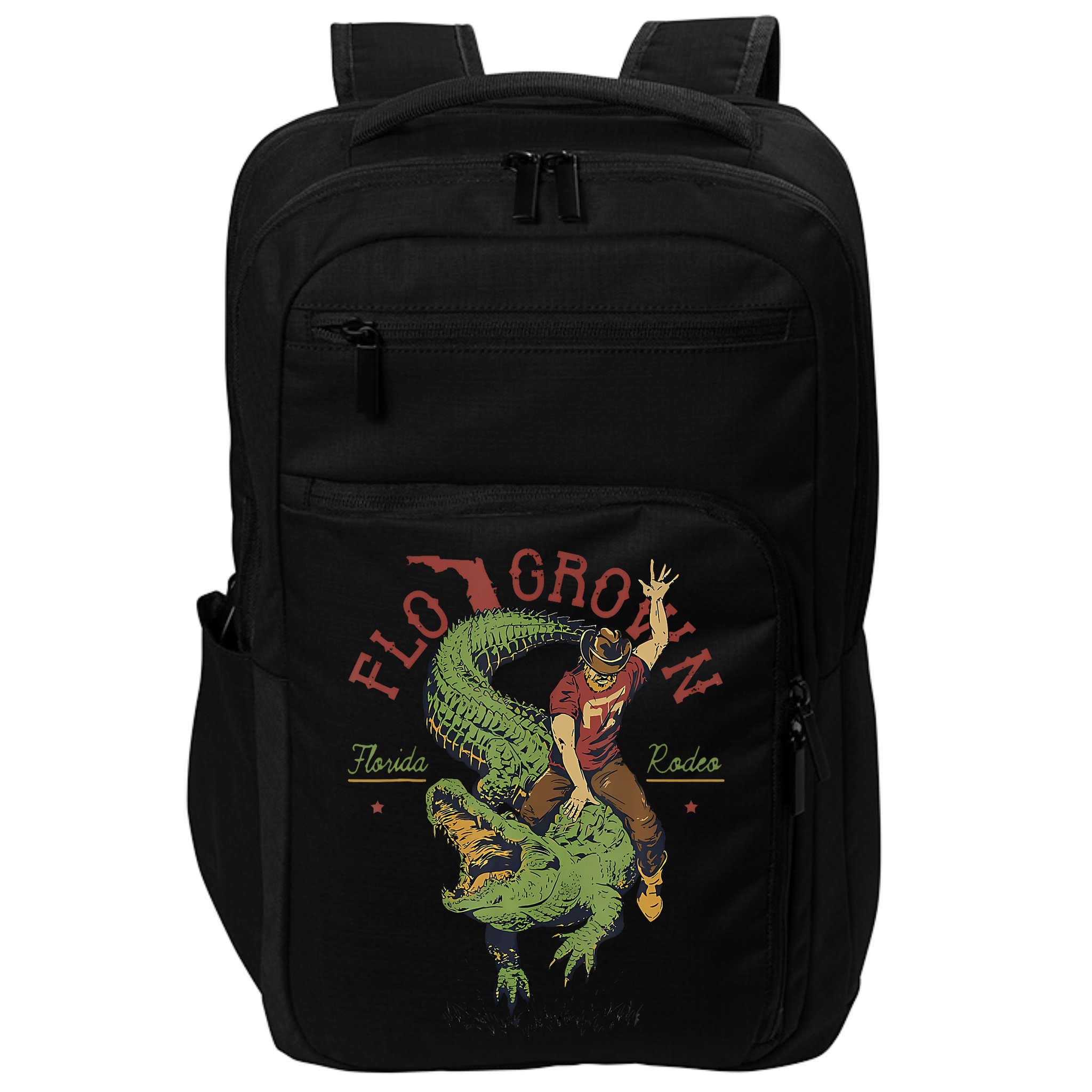 Funny Flo Grown Florida Rodeo Impact Tech Backpack