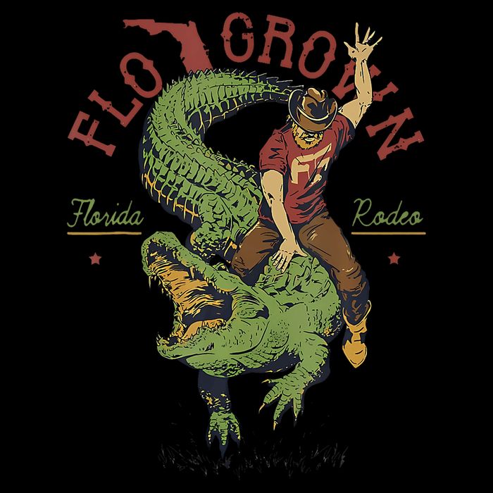 Funny Flo Grown Florida Rodeo Drawstring Bag