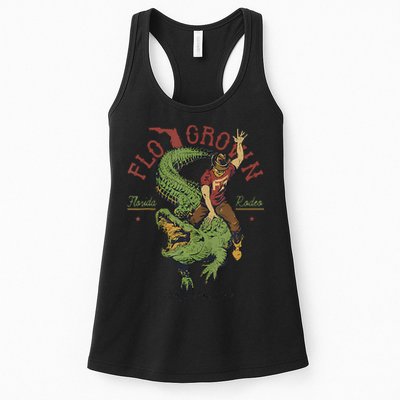 Funny Flo Grown Florida Rodeo Womens Tank Top