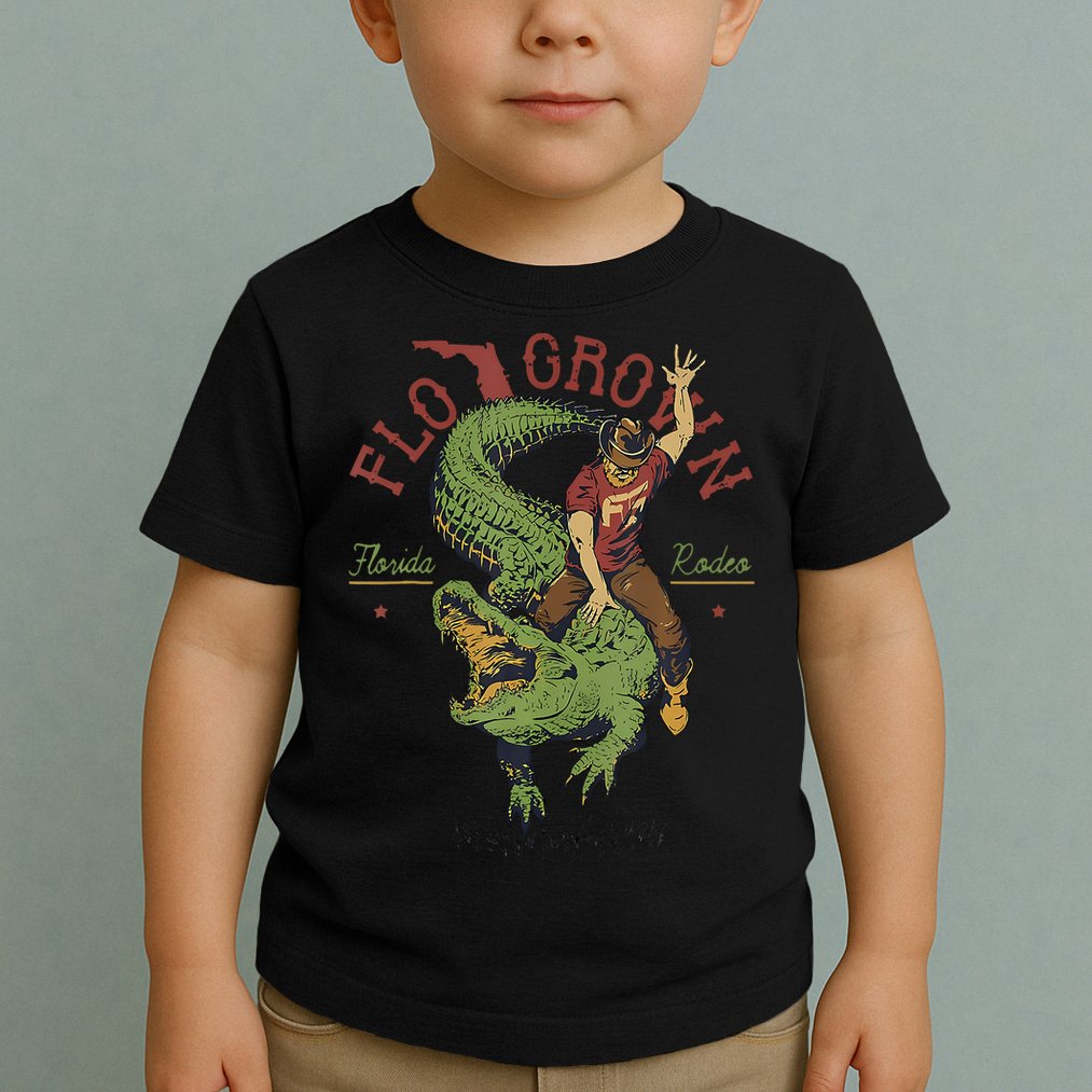 Funny Flo Grown Florida Rodeo Toddler T-Shirt