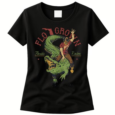Funny Flo Grown Florida Rodeo Womens T-Shirt