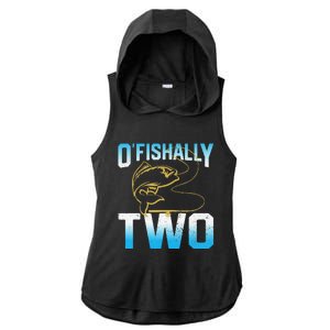 Fishing Fisherman Gifts For 2 Year Old 2nd Birthday Ladies PosiCharge Tri-Blend Wicking Draft Hoodie Tank