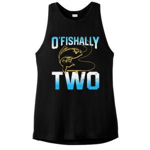 Fishing Fisherman Gifts For 2 Year Old 2nd Birthday Ladies PosiCharge Tri-Blend Wicking Tank