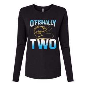 Fishing Fisherman Gifts For 2 Year Old 2nd Birthday Womens Cotton Relaxed Long Sleeve T-Shirt