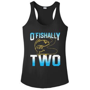 Fishing Fisherman Gifts For 2 Year Old 2nd Birthday Ladies PosiCharge Competitor Racerback Tank