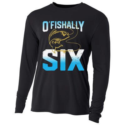 Fishing Fisherman Gifts For 6 Year Old 6th Birthday Cooling Performance Long Sleeve Crew