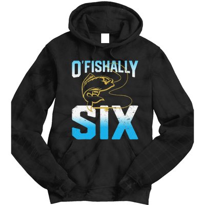 Fishing Fisherman Gifts For 6 Year Old 6th Birthday Tie Dye Hoodie