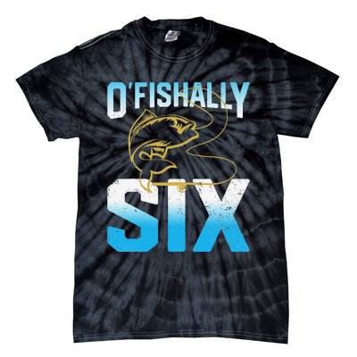 Fishing Fisherman Gifts For 6 Year Old 6th Birthday Tie-Dye T-Shirt