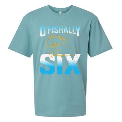 Fishing Fisherman Gifts For 6 Year Old 6th Birthday Sueded Cloud Jersey T-Shirt