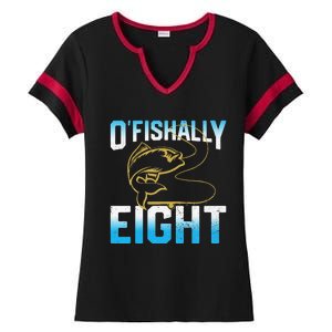 Fishing Fisherman Gifts For 8 Year Old 8th Birthday Ladies Halftime Notch Neck Tee