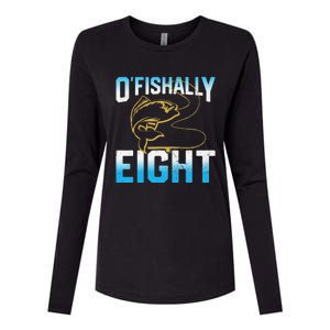 Fishing Fisherman Gifts For 8 Year Old 8th Birthday Womens Cotton Relaxed Long Sleeve T-Shirt