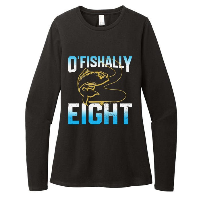 Fishing Fisherman Gifts For 8 Year Old 8th Birthday Womens CVC Long Sleeve Shirt