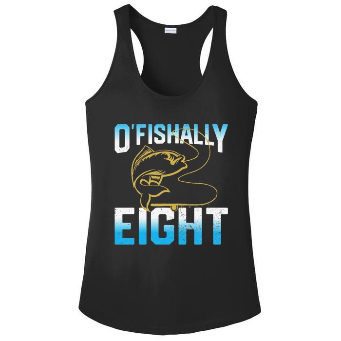 Fishing Fisherman Gifts For 8 Year Old 8th Birthday Ladies PosiCharge Competitor Racerback Tank