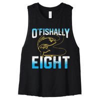 Fishing Fisherman Gifts For 8 Year Old 8th Birthday Women's Racerback Cropped Tank