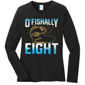 Fishing Fisherman Gifts For 8 Year Old 8th Birthday Ladies Long Sleeve Shirt