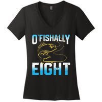 Fishing Fisherman Gifts For 8 Year Old 8th Birthday Women's V-Neck T-Shirt