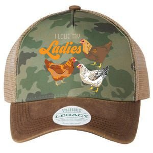 Funny Farmer Gift I Love My Ladies Chicken Legacy Tie Dye Trucker Hat