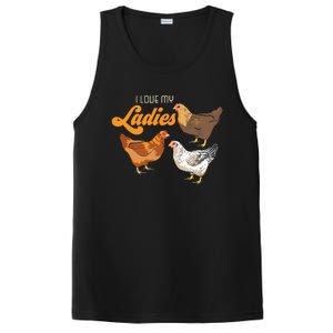 Funny Farmer Gift I Love My Ladies Chicken PosiCharge Competitor Tank