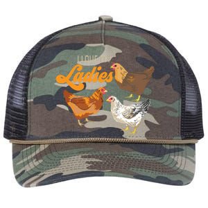 Funny Farmer Gift I Love My Ladies Chicken Retro Rope Trucker Hat Cap