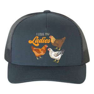 Funny Farmer Gift I Love My Ladies Chicken Yupoong Adult 5-Panel Trucker Hat