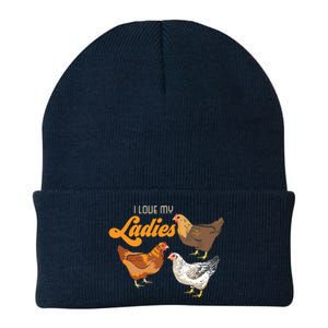 Funny Farmer Gift I Love My Ladies Chicken Knit Cap Winter Beanie