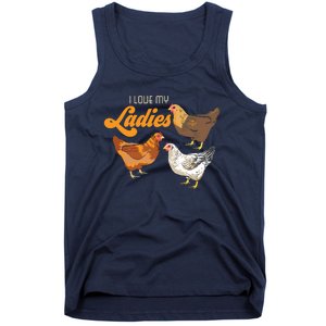 Funny Farmer Gift I Love My Ladies Chicken Tank Top