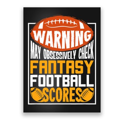 Fantasy Football Gift For A Fantasy Football Player Poster
