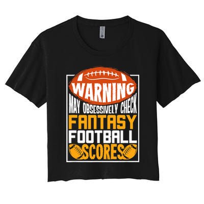 Fantasy Football Gift For A Fantasy Football Player Crop Top