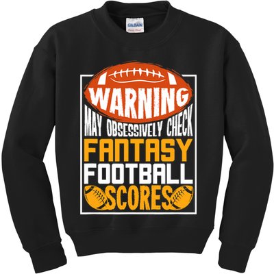 Fantasy Football Gift For A Fantasy Football Player Kids Sweatshirt